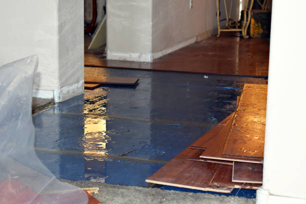 Professional Emergency Water Damage Restoration technician working in North Woodstock, NH